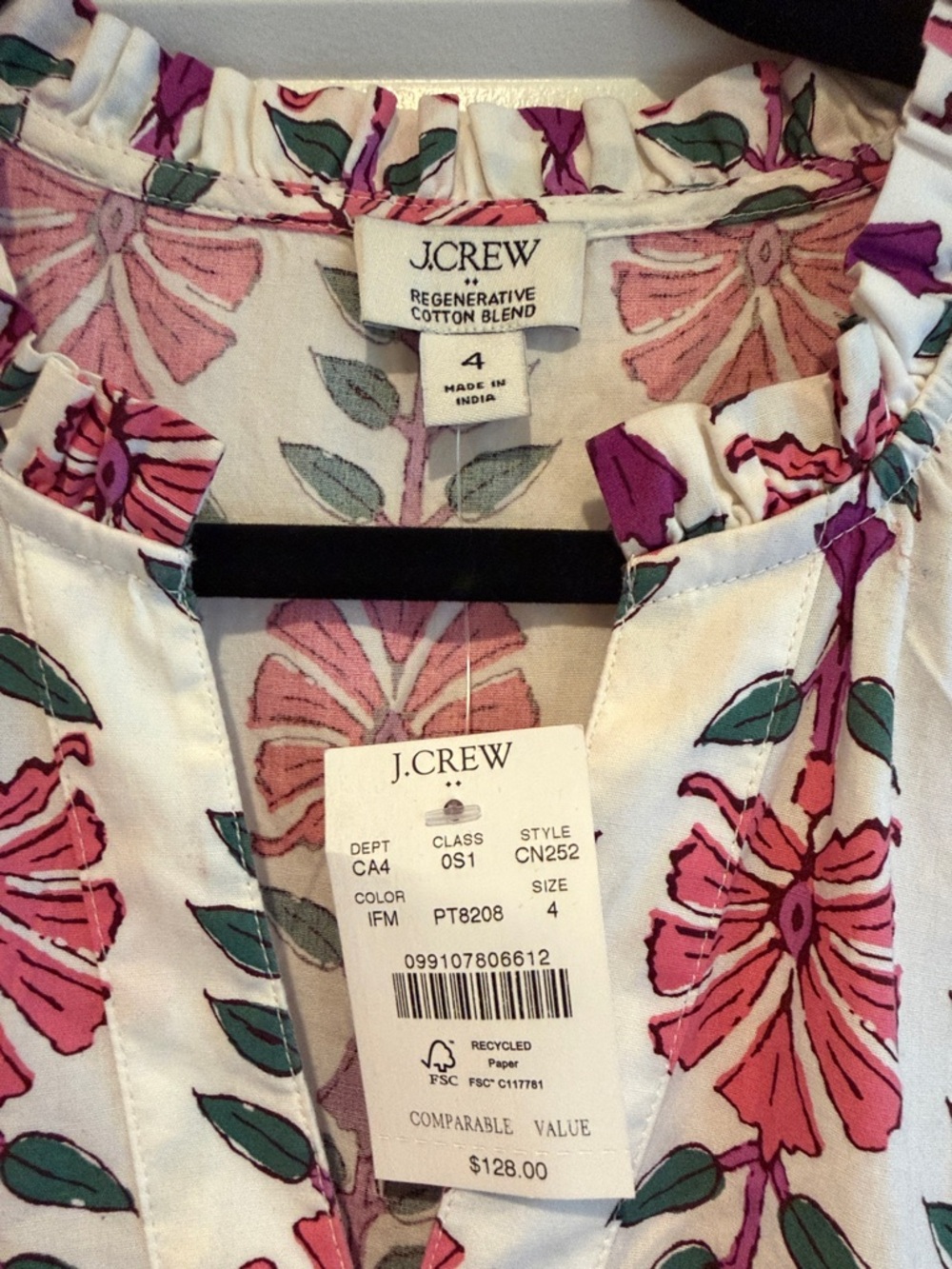 J Crew Beautiful Pattern Dress - Picture 2 of 5